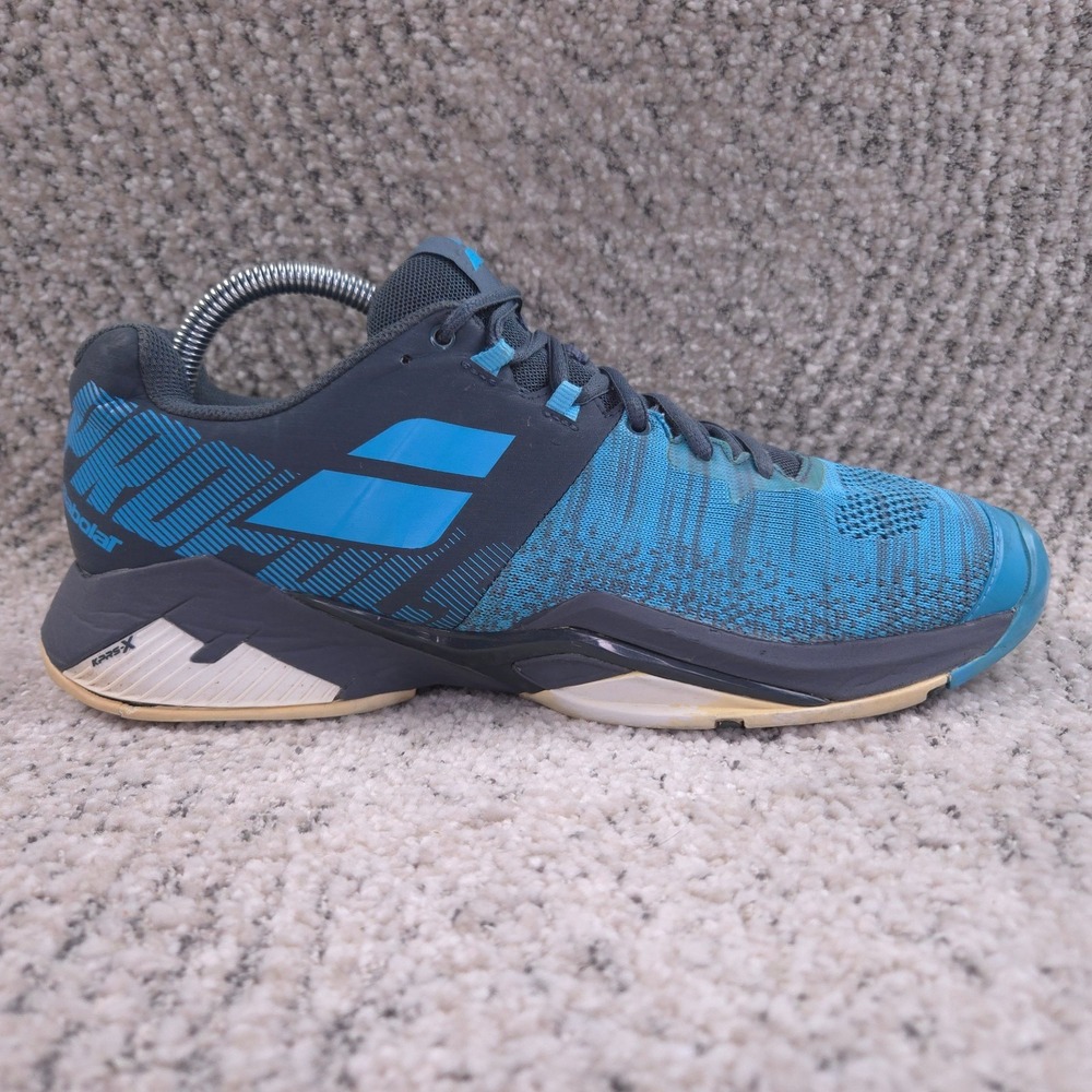 Babolat Tennis Shoes Mens Size 10 Propulse Blast All Court Sneakers Aqua Blue
